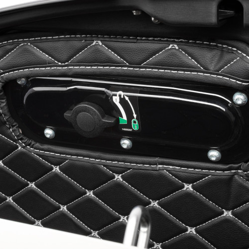 Hogworks Hogworkz® Saddlebag Liners for Harley® Low Rider ST '25-'26 | Silver Stitching