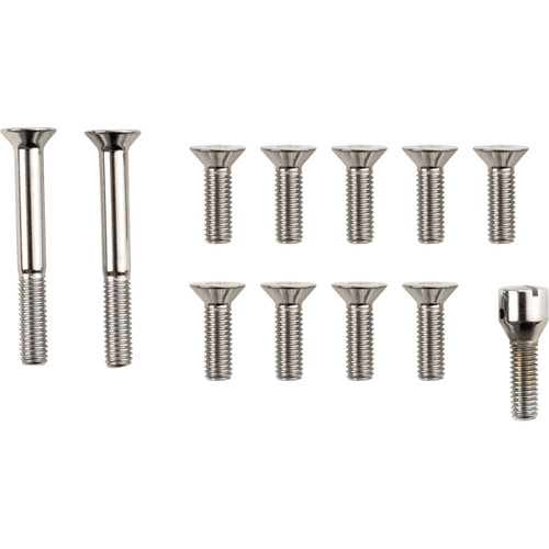 Colony #8748-12 - Screw Kit - Transmission Top Cover - Flat/Countersunk - Chrome
