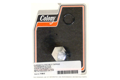 Colony #71-343 - Chrome Self-Tapping Transmission Plug