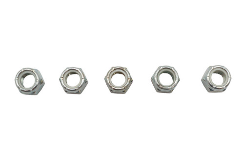 V-Twin - Zinc Plated Hex Nuts 3/8 inch-24 Nyloc