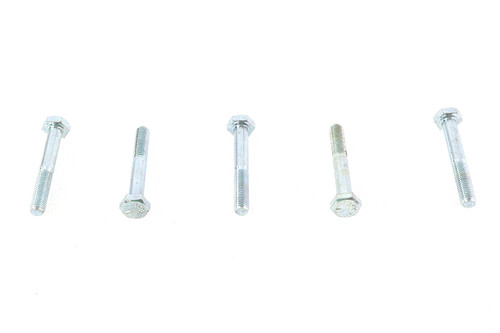 V-Twin - Zinc Hex Cap Bolts 1/4 inch-28 X 1-3/4 inch