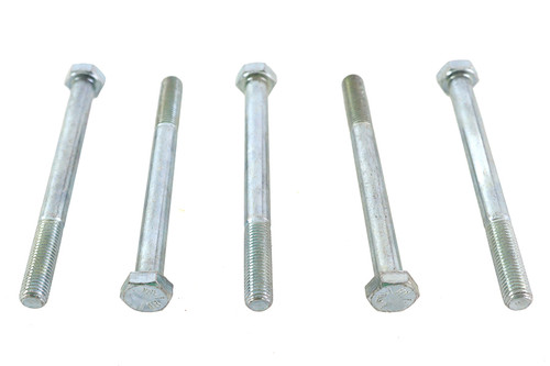 V-Twin - Zinc Hex Cap Bolts 5/16 inch-24 x 3-1/2 inch