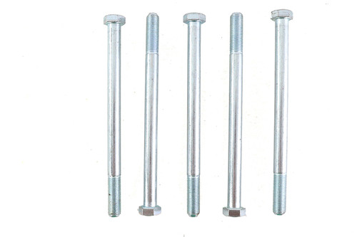 V-Twin - Zinc Hex Cap Bolts 3/8 inch-24 x 5-1/2 inch