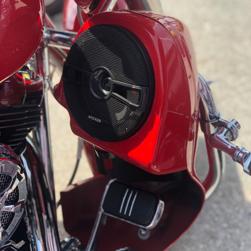 Hogworks 6.5" Lower Vented Fairing Speaker Pod Mounts for Harley® Touring '94-'25