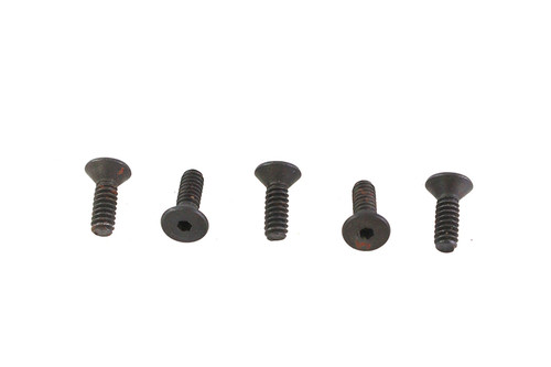 V-Twin - Allen Flat Head Screws Black 6-32 x 7/16 inch