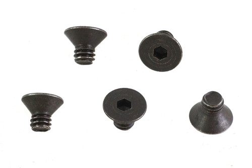 V-Twin - Allen Flat Head Screws Black 1/4 inch-20 x 3/8 inch
