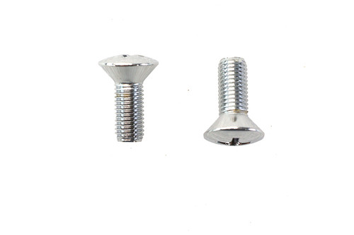 V-Twin - Teardrop Phillips Head Chrome Screw Set