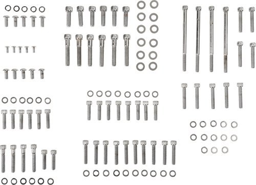 Knurled Motor Bolt Kit - Softail