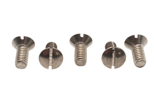 V-Twin - Oval Slotted Screw 5/16 inch-18 x 3/4 inch Stainless Steel