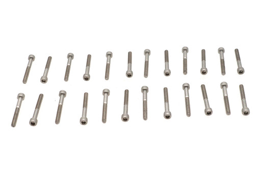 V-Twin - Stainless Steel Finned Cover Screw Set 24 Piece
