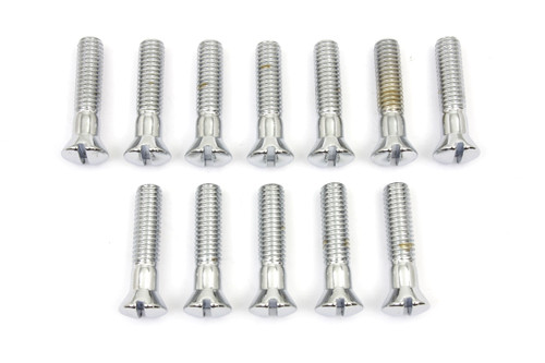 Colony - Chrome Cam Cover Stock Slotted Screws