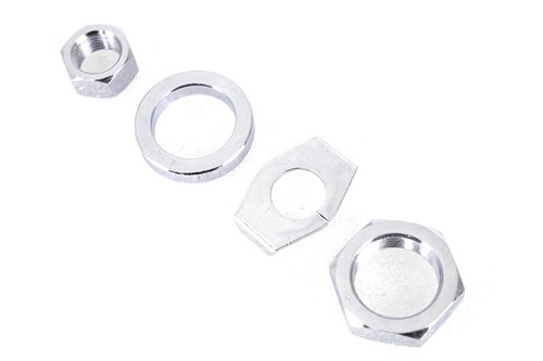 V-Twin #71147Z - Zinc Rear Axle Nut and Lock Kit