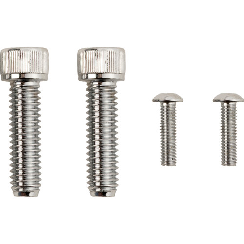 Drag Specialties - Bolt Kit - Rear Brake Control - Knurled/Socket-Head - Chrome - M8
