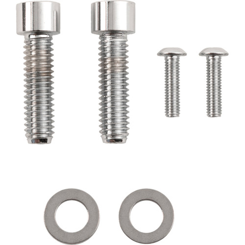 Drag Specialties - Bolt Kit - Rear Brake Control - Smooth/Socket-Head - Chrome - M8