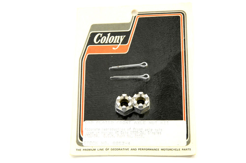 Colony - Front Axle Nut Kit Cadmium