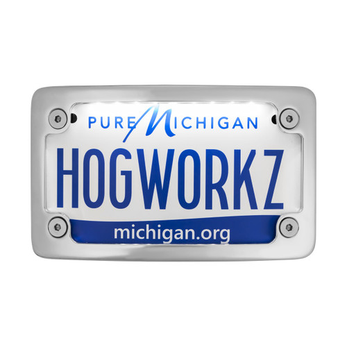 Hogworks Universal Led Flush License Plate Mount for Harley-davidson® Motorcycles