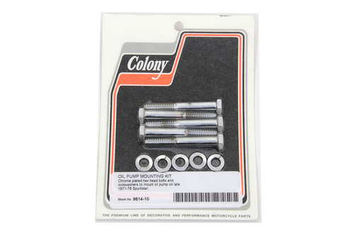 Colony - Oil Pump Mount Kit Chrome