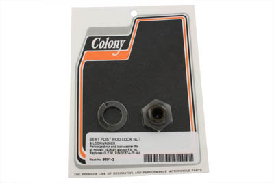 Colony - Seat Post Rod Lock Nut and Lock Washer
