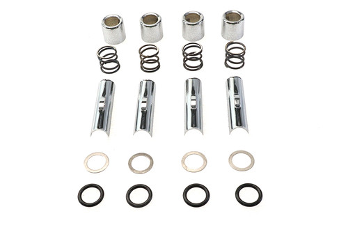 Colony - Upper Pushrod Cover Kit Chrome