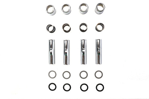 Colony - Upper Pushrod Cover Kit Chrome