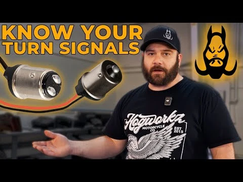 Hogworks Hogworkz® Led Rear Turn Signals for Harley-davidson® | 1156 Base, Flat Lens