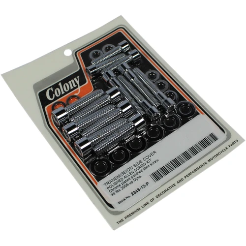 Colony #2343-13-P - Bolt Kit - Transmission Side Cover - Stock-Head - Dyna