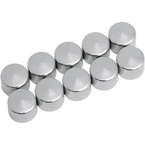 Drag Specialties - Bolt Covers - Hex - 7/16" - Chrome - 10 Pack