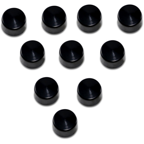 Drag Specialties - Bolt Covers - Allen/Socket - 5/16" - Black - 10 Pack