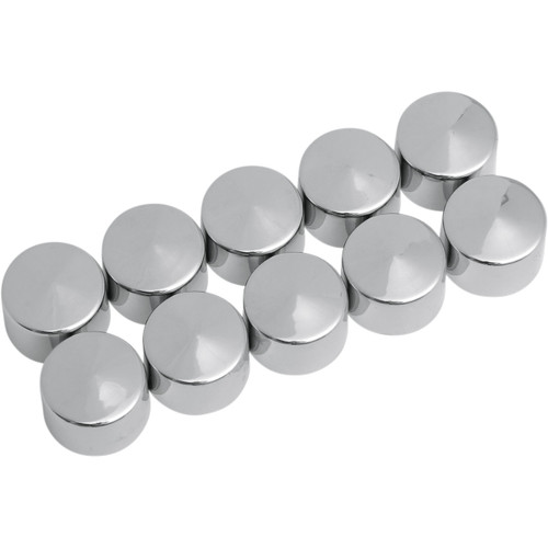 Drag Specialties - Bolt Covers - Allen/Socket - 3/8" - Chrome - 10 Pack
