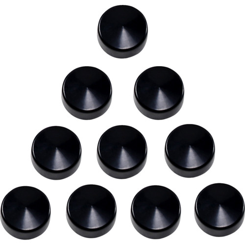 Drag Specialties - Bolt Covers - Hex - 3/4" - Black - 10 Pack