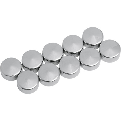 Drag Specialties - Bolt Covers - Hex - Deep - 9/16" - Chrome - 10 Pack