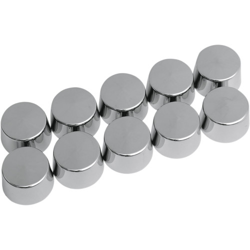 Drag Specialties - Bolt Covers - Hex - Shouldered - 5/16" - Chrome - 10 Pack