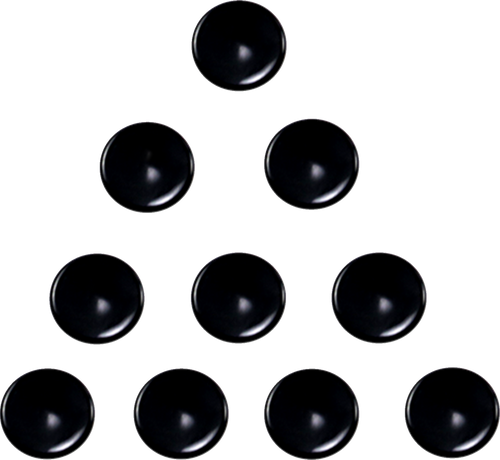 Cover Bolt 1/4 Button Allen Black