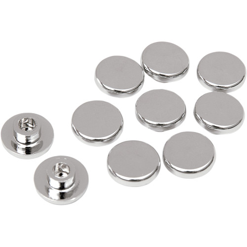 Drag Specialties - Bolt Covers - Allen/Buttonhead - Top Cover Only - 1/4" - Chrome - 10 Pack