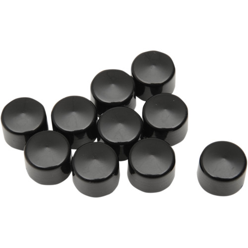Drag Specialties - Bolt Covers - Allen/Socket - 3/16" - Black - 10 Pack