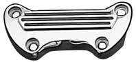 Custom Chrome Chrome Replacement Standard Handlebar Top Finned Clamps Fit For Harley 1974-up