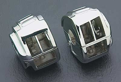 Custom Chrome Switch Housings Chrome Fit For Harley Big Twin Sportster XL 883 1200 82-95