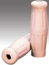 WHITE VINTAGE HANDLEBAR GRIPS