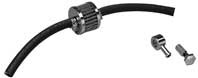 Custom Chrome Dual Inlet Crankcase Breather Filter Fit For Harley 75-Up with 3/8" Hose