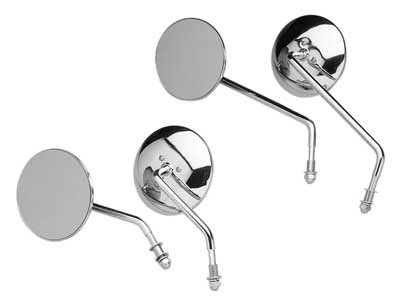 4 RND.MIRROR.SHORT STEM L/SIDE