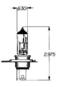 H-4 BULB 12VOLT 55/60WATT