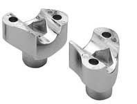Chrome Straight Riser Lower Clamp Fit For Harley FL models from late 1977-1984