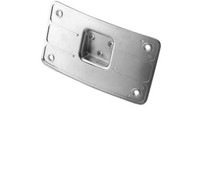 Custom Chrome Laydown Curved License Plate Bracket Fit For Harley Softail FLSTSC/Deluxe FLSTN