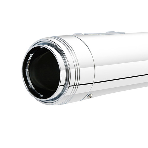 Santee Dual Exhaust Mufflers Pipes Straight Slip On Fit For Harley Touring 95-16 Chrome