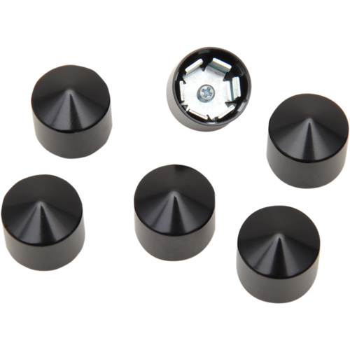 Ciro #70008 - Caps - Rocker Box/Bolt - Peaked - Black