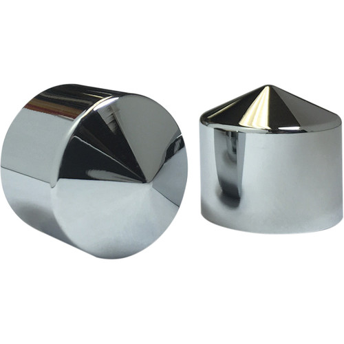 Ciro #70007 - Caps - Rocker Box/Bolt - Peaked - Chrome