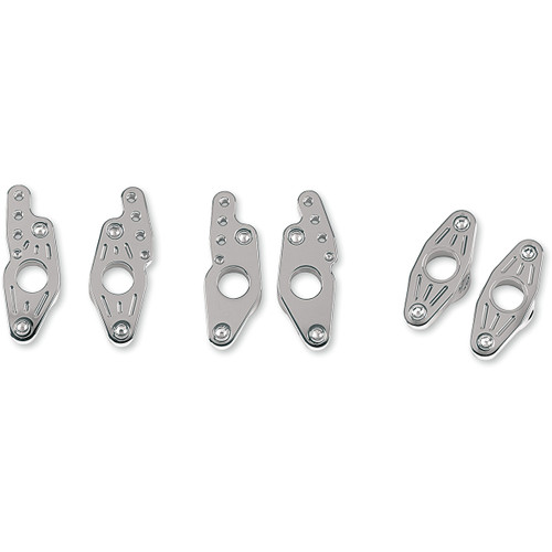 Accutronix #FXPV1-MC - Swingarm Pivot Blocks - Chrome - Ball-Milled