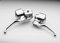 Custom Chrome 9/16" Complete Control Kit Fit For Harley Dual Disc Models 96-06
