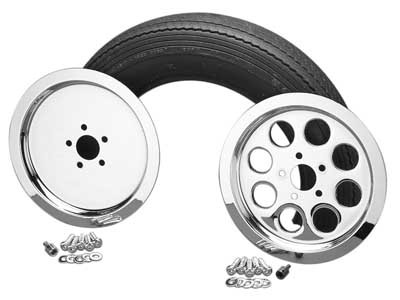 Custom Chrome Chrome Rear Pulley Outer Cover Fits For Harley Big Twin 80-99 Sportster XL 91-03