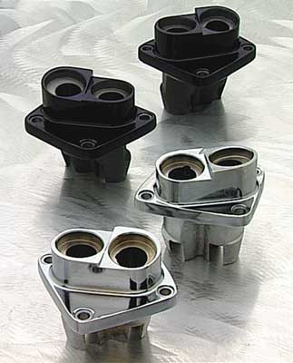 Custom Chrome Black Tappet Guide Lifter Block Fit For Harley Early Big Twin models 1953-1984